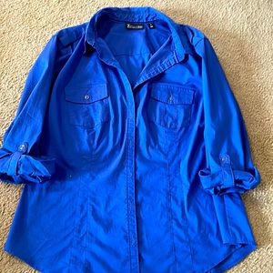 New York and Company long sleeve roll up shirt